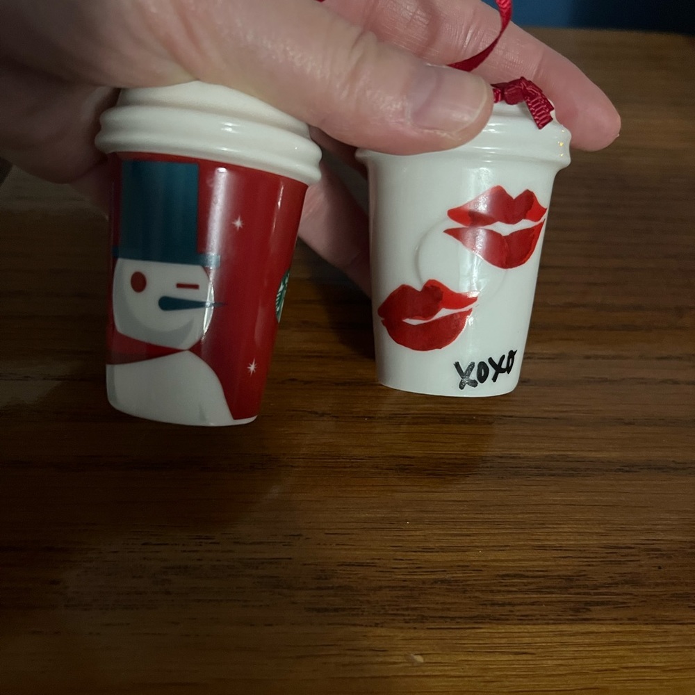 2 Starbuck ornaments